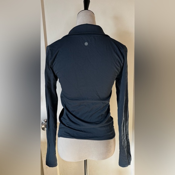 Athleta Flurry Seamless Henley Unstinkable run hike snow ski layer gym workout - Picture 5 of 5